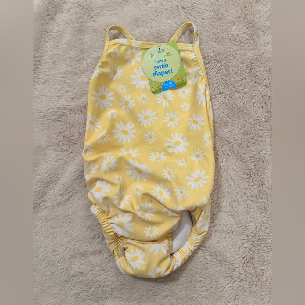 NWT I Play by Green Sprouts Baby Girl Swimsuit 6 Months